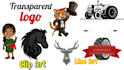 make transparent logo or edit vector,cartoon,clip art