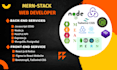 develop mern stack website using react redux nodejs mongodb express js