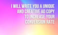 write a creative ad copy for your facebook ads instagram ads