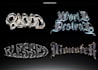 create typography with chrome effect for your logo design