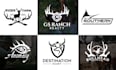 create hunting fishing and outdoor logo