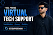 provide remote tech support, computer troubleshooting, windows, mac, linux help