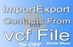 convert your iphone vcard file to CSV, excel