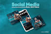 do creative social media design, post, banner ads