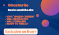 be your best ghost ebook writer, ebook writer and kindle book writer