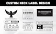 make your t shirt custom neck label, wash care labels design