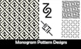 design a seamless luxury monogram pattern for your brand