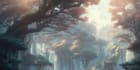make anime landscape, background 2d art