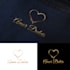 create a modern elegant unique love logo design