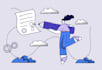 drawing flat vector illustration with people