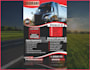 design dispatching logistics services trucking flyer and posters