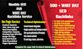do hooking tricks complete monthly SEO service with white hat backlinks