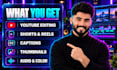 do professional video edit, youtube video editing
