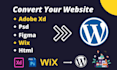 transfer clone or convert wix to wordpress website wix to elementor pro