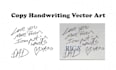 vector, trace, copy your signature, handwriting, autograph