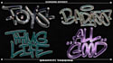 design graffiti tagging with chrome effect for your logo