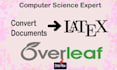 convert any document to latex using overleaf