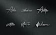 do unique modern signature logo design