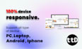 design responsive web html css js tailwindcss