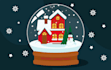 create christmas, new year, winter vector illustration