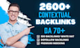 create high quality SEO contextual backlinks with white hat link building