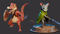 create a stylized 3d character model