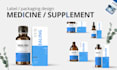 do supplement label and medicine packaging design