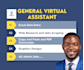 be your general and administrative virtual assistant