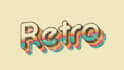 design 3d 80s vintage retro typography logo 12hrs