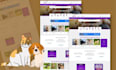 build a cat and dog food or training website