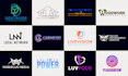 create modern flat minimalist luxury logo design in 24hrs