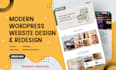design, redesign, fix, and customize wordpress website