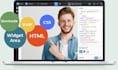 create custom responsive websites html , CSS , javascript , reactjs, nodejs