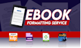book formatting for KDP paperback, ebook and layout design