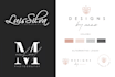 design a luxury handwritten signature logo typography and brand kit
