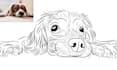 convert your pet image into outlines and line art