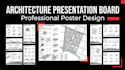 design impressive architecture presentation board and poster