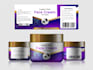 design skincare, haircare label with 3d mockup for you