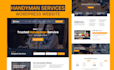 create hvac or handyman services and plumbing wordpress website