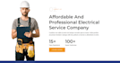 create hvac or handyman services and plumbing wordpress website
