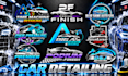 make modern auto detailing, car wash, mobile wash logo