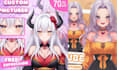 commission vtuber anime rig  live2d vtuber vrchat anime  dakimakura vseeface