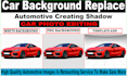automotive car background remove, car image editing  cut out