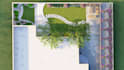 design patio, garden, backyard, courtyard, pool, landscape