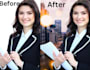 replace background, add images and, image cropping in one hour