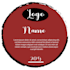 circular round logo badge sticker label patch in 1 hour
