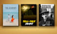 do creative movie poster design or event poster design