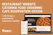 restaurant website, catering, food ordering, cafe, website