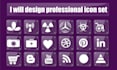 create unique favicon flat svg web icons