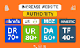 increase majestic trust flow 30 plus with increase tf and da